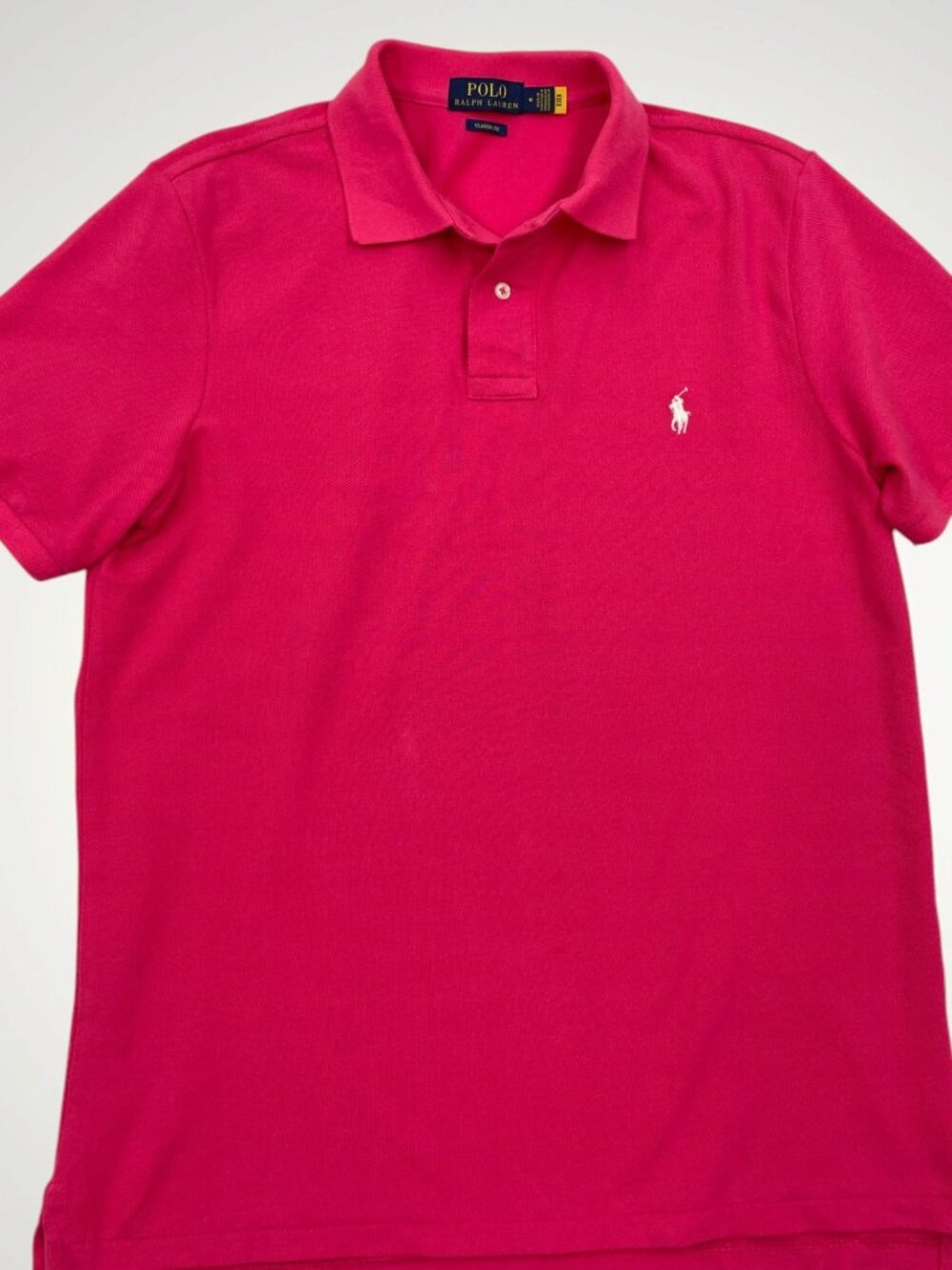 Polo Ralph Lauren Mesh Polo Shirt Short Sleeve Classic Fit Magenta Pink Men’s M
